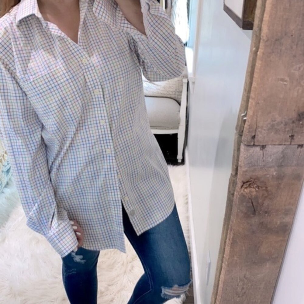 Peter Millar size large button down cotton shirt - image 1